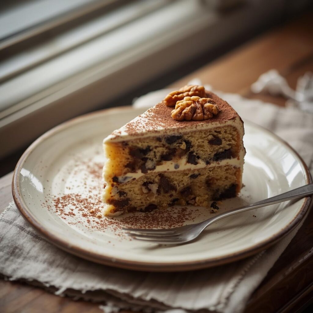 Irish Dessert Recipes for Weight Loss: Whole wheat pastry flour and Greek yogurt make this Irish cream cake a smarter choice.