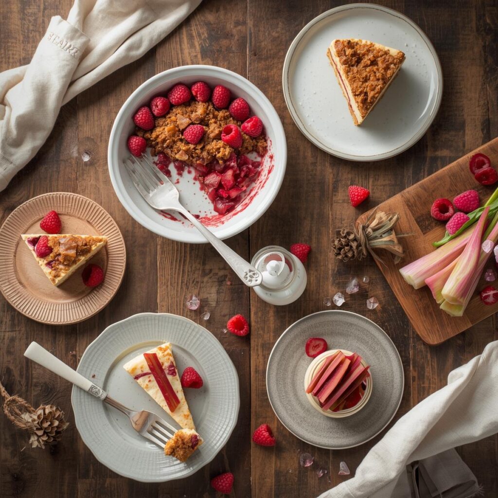 Irish Dessert Recipes for Weight Loss, Collection of four guilt-free Irish dessert recipes displayed on a rustic wooden table with fresh berries